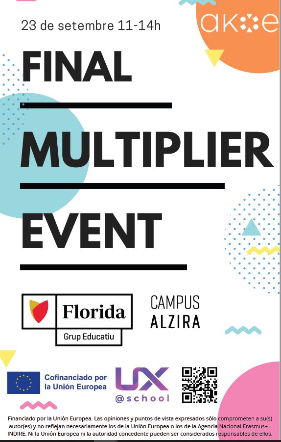 Projecte UX@school FINAL MULTIPLIER EVENT a Florida Campus Alzira – Akoe